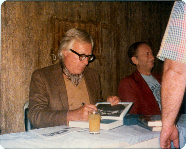 06 World Fantasy Con III 1977 Ray Bradbury Signing Next to Robert Bloch